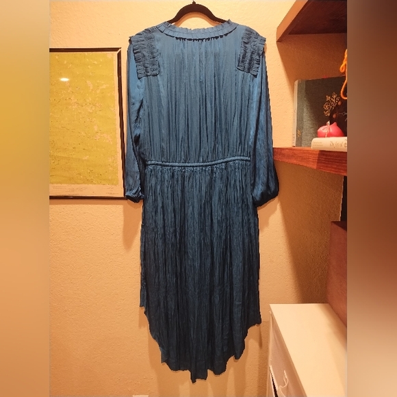 Chico's Turquoise Button Down Dress - Women's Size Large - Picture 2 of 3